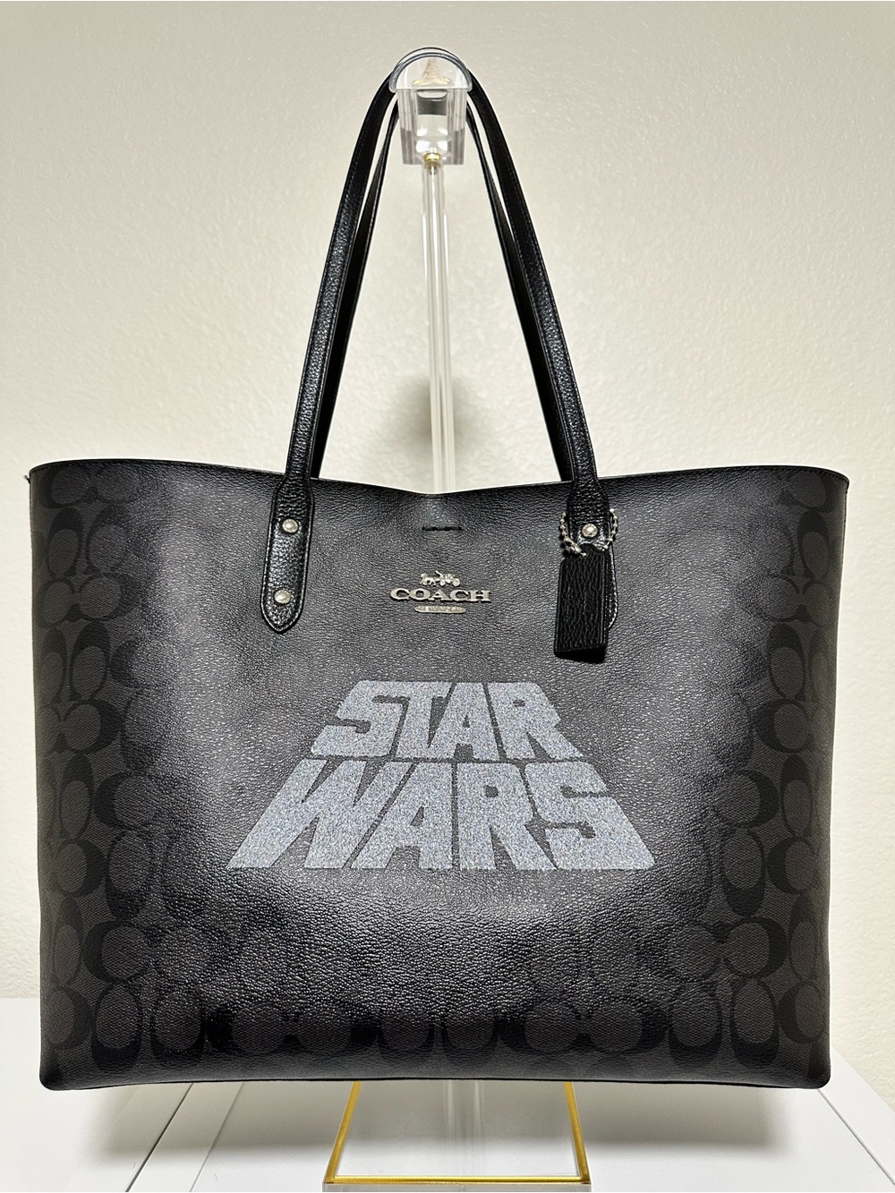 Coach Black Signature Star Wars Tote